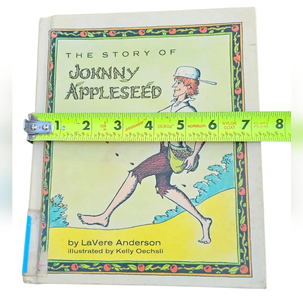 Vintage Illustrated 'The Story of Johnny Appleseed' 1974 Retired Library Book - Picture 11 of 11
